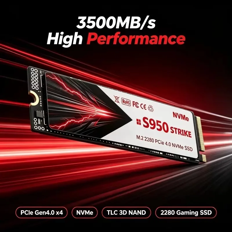 Original S950 500GB/1TB/2TB/4T - M.2 Nvme 4Tb Pcie 4.0 Ssd recension och pris