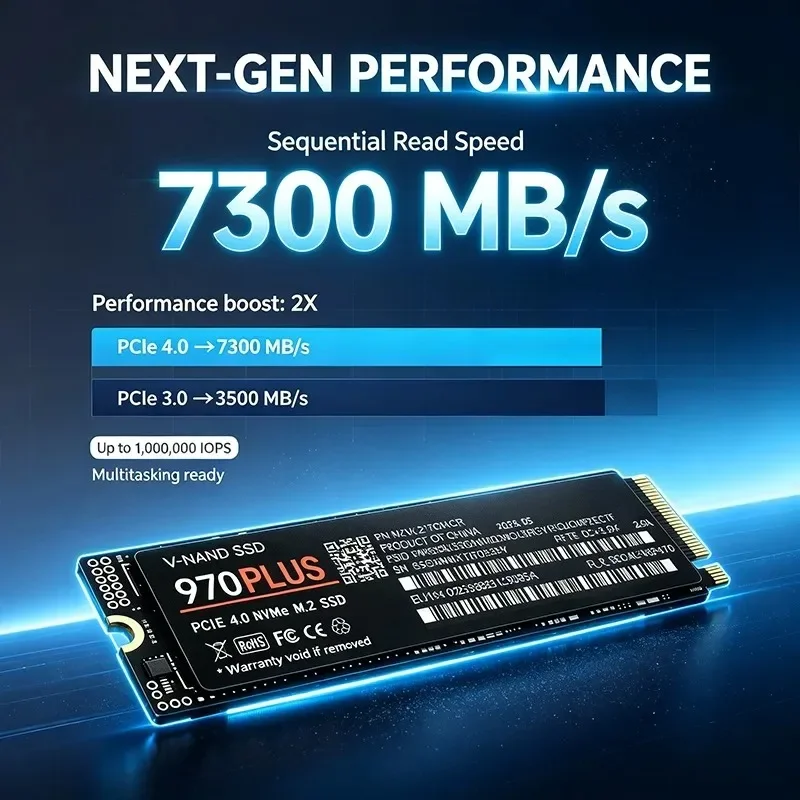 970 PRO 7300MB/s PCIe 4.0 X4 M - M.2 Nvme 4Tb Pcie 4.0 Ssd recension och pris