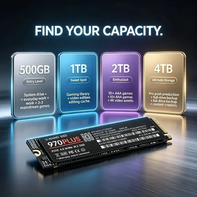 970 PRO 7300MB/s PCIe 4.0 X4 M - M.2 Nvme 4Tb Pcie 4.0 Ssd recension och pris