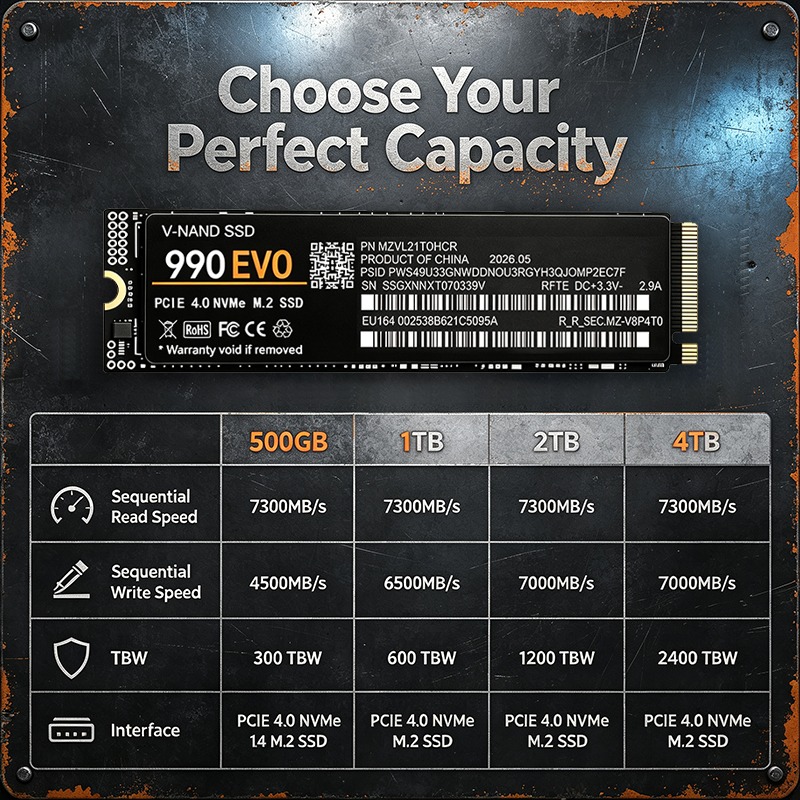 990 EVO M.2 2280 NVMe PCIe 4.0 - M.2 Nvme 4Tb Pcie 4.0 Ssd recension och pris